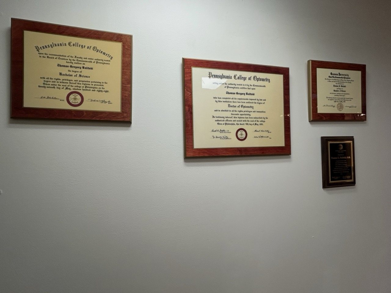 Patient education and office credentials