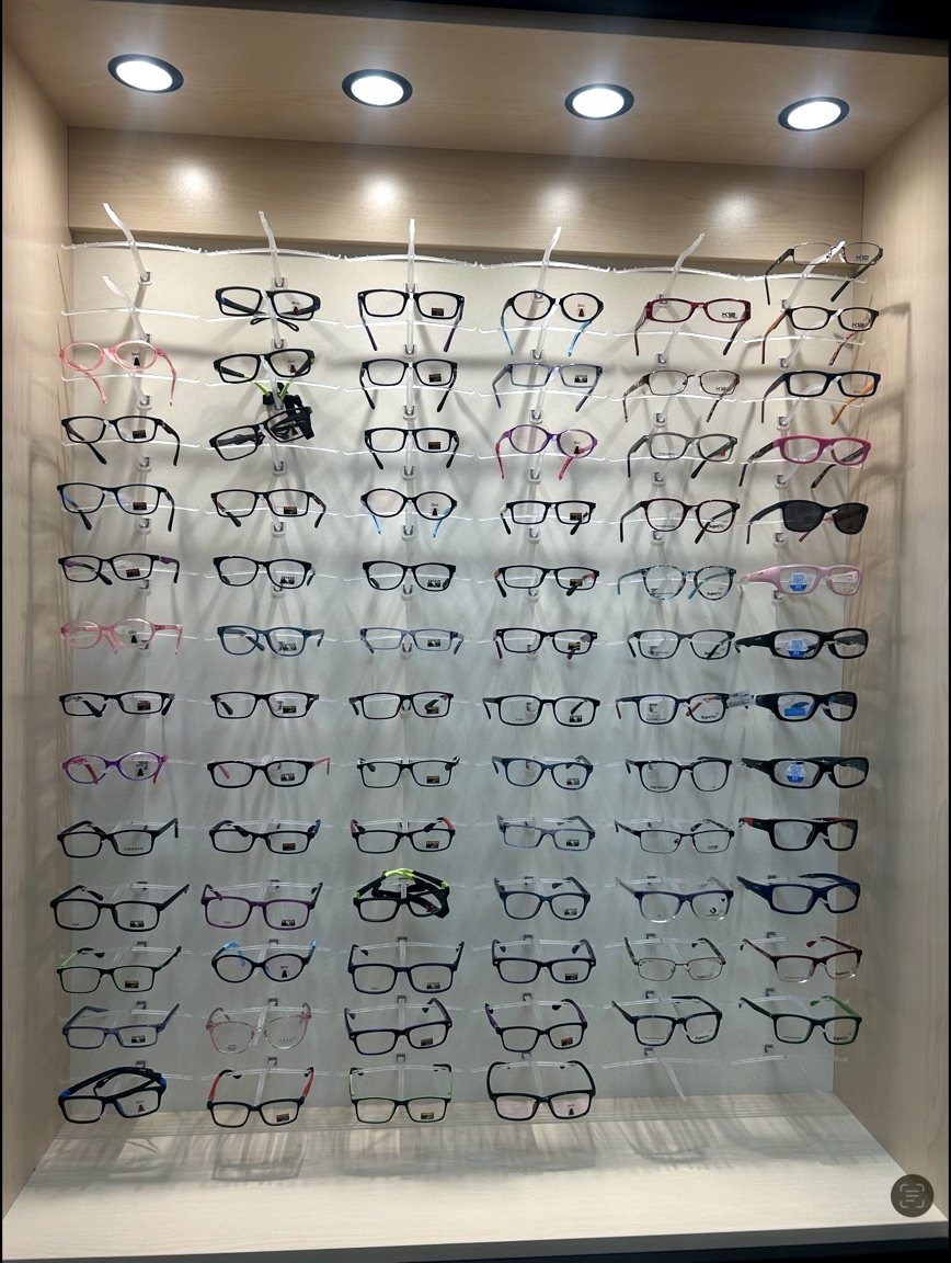 Children's eyeglass frames displayed at Balitski Vision